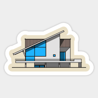 illustration minimalist house Sticker